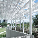 Anfiteatro Moody em Waterloo Greenway / Thomas Phifer and Partners - Fotografia de Exterior, Teatro, Jardim, Fachada, Viga