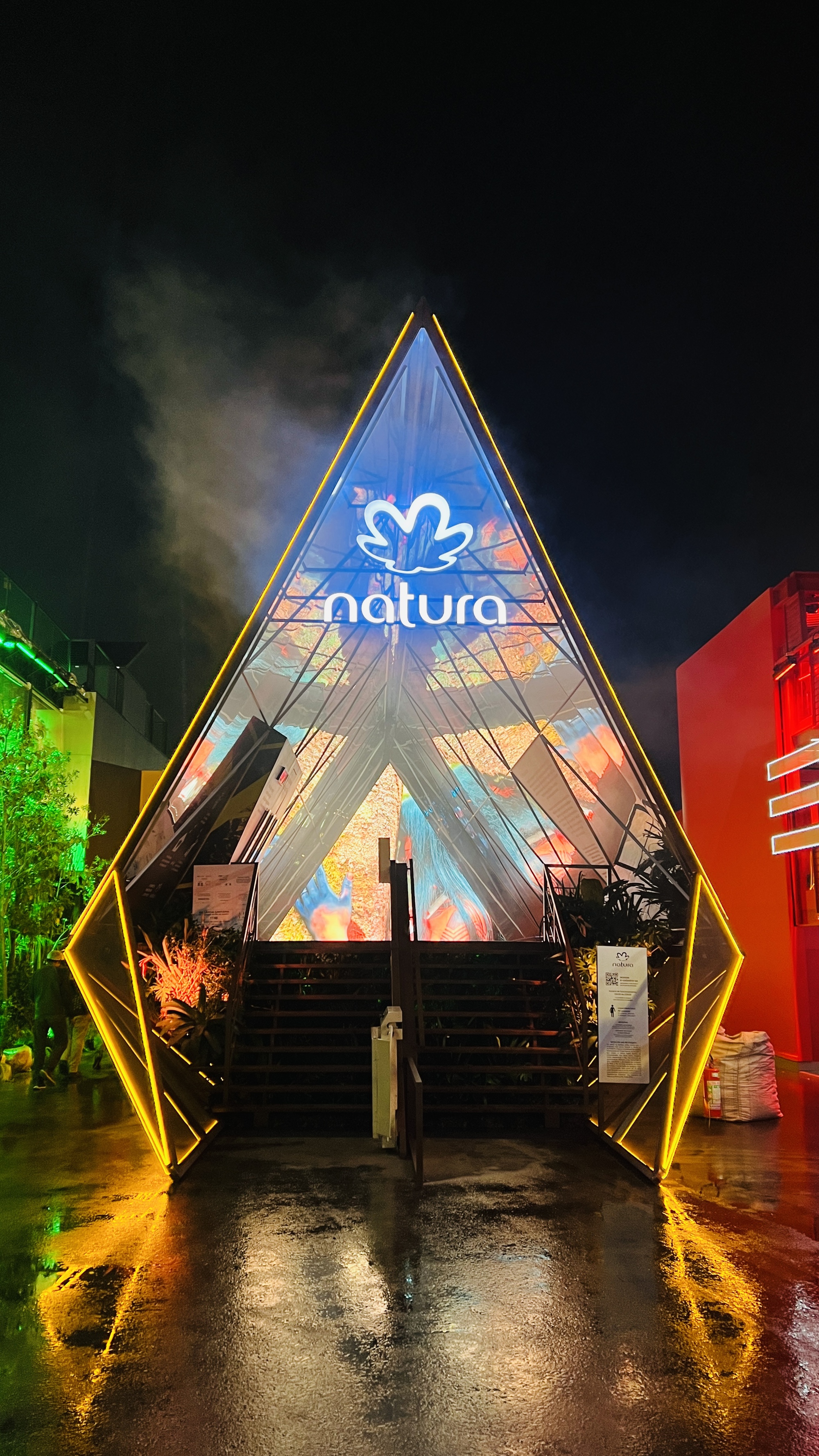 Referência estética de instalação da Natura