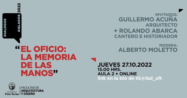 Diálogos aislados "El oficio: la memoria de las manos" / Guillermo Acuña y Rolando Abarca - Imagen 1 de 1