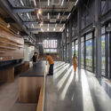 Coffee Culture Complex / TAAL Architects - Interior Photography, Mixed Use Architecture, Kitchen, Beam, Door