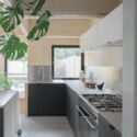 CLT House / Unknown Works - Interior Photography, Kitchen, Countertop, Sink, Windows