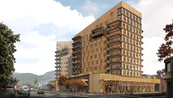 Latin America’s First High-rise Building in Cross Laminated Timber is Built in Chilean Patagonia