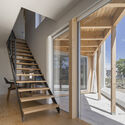 Opening Next to the Park House / Qukan - Interior Photography, Houses, Stairs, Facade, Beam, Handrail, Door, Balcony