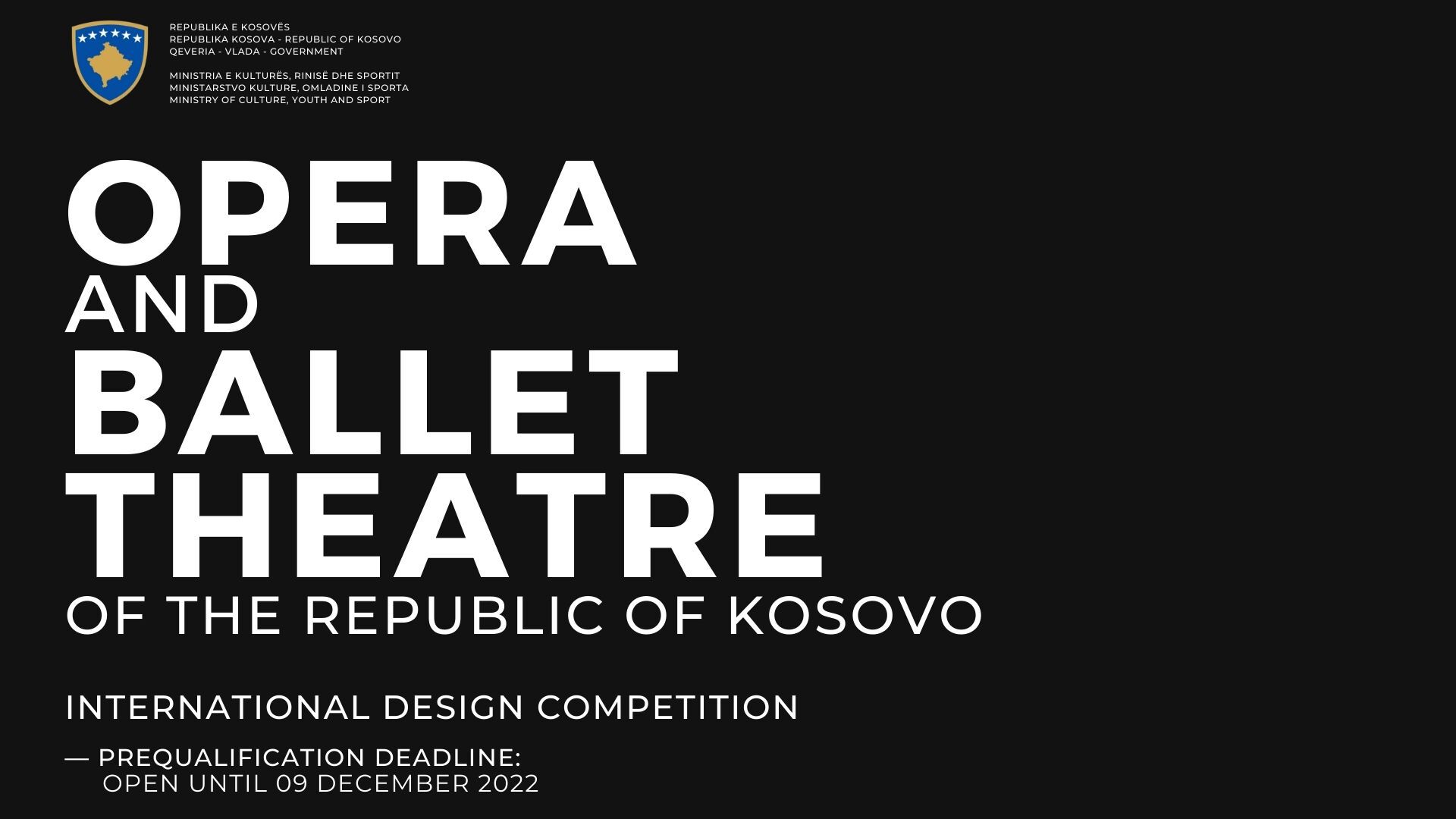 International Design Competition for the Opera and Ballet Theatre of