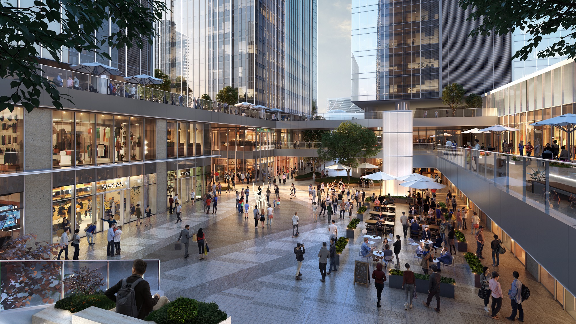 Gallery of Aedas and GDAD Unveil Design for New Twin Towers and Mixed ...