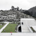 Seongmunan CC Clubhouse / LESS ARCHITECTS - Drawings, Sports Architecture, Garden, Stairs, Facade