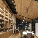 Iche Ecosystem Culinary Innovation Center / Enrique Mora - Interior Photography, Mixed Use Architecture, Beam, Table, Chair