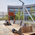 The Roundhouse at Hazelwood Green / GBBN - Exterior Photography, Adaptive Reuse, Deck, Facade, Stairs, Handrail