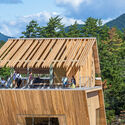 Tottori Takahama Café / Kengo Kuma & Associates - Exterior Photography, Installations & Structures, Beam, Forest