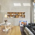 Wümmehof Houses / Felix Brinkhege - Interior Photography, Houses, Kitchen, Beam, Table, Chair