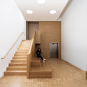 The Copper Coil / Sehw Architektur - Interior Photography, Research Center, Stairs, Handrail