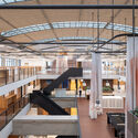 Stationspostgebouw Renovation / KCAP + Kraaijvanger Architects - Interior Photography, Historic Preservation, Stairs, Beam, Facade