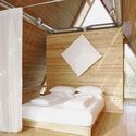 LILELO Eco-hotel / Little Leisure Lodge / Atelier LAVIT - Fotografía interior, Cabañas & Lodges, Dormitorio, Fijación Vigas