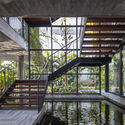 Meditation Office / ARO Studio - Interior Photography, Office Buildings, Garden, Facade, Handrail, Beam, Forest
