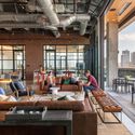 The Stack Offices at Deep Ellum / 5G Studio Collaborative - Interior Photography, Sustainability, Beam, Table, Chair