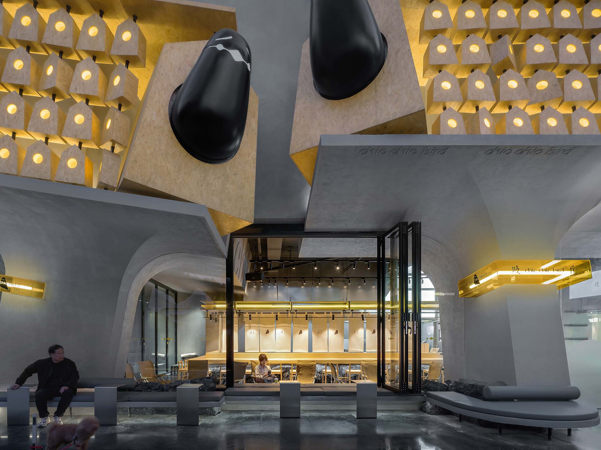 画廊 吱丘制面所+咖啡ChicChicBird / 华中科技大学建规学院+青·微舍（武汉）工作室 - 3