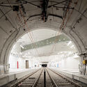 Light Rail Tunnel Karlsruhe / allmannwappner - Interior Photography, Train Station, Arch