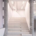 Fine Arts Museum of Charleroi / Goffart-Polomé Architectes - Interior Photography, Museum, Stairs, Handrail, Column