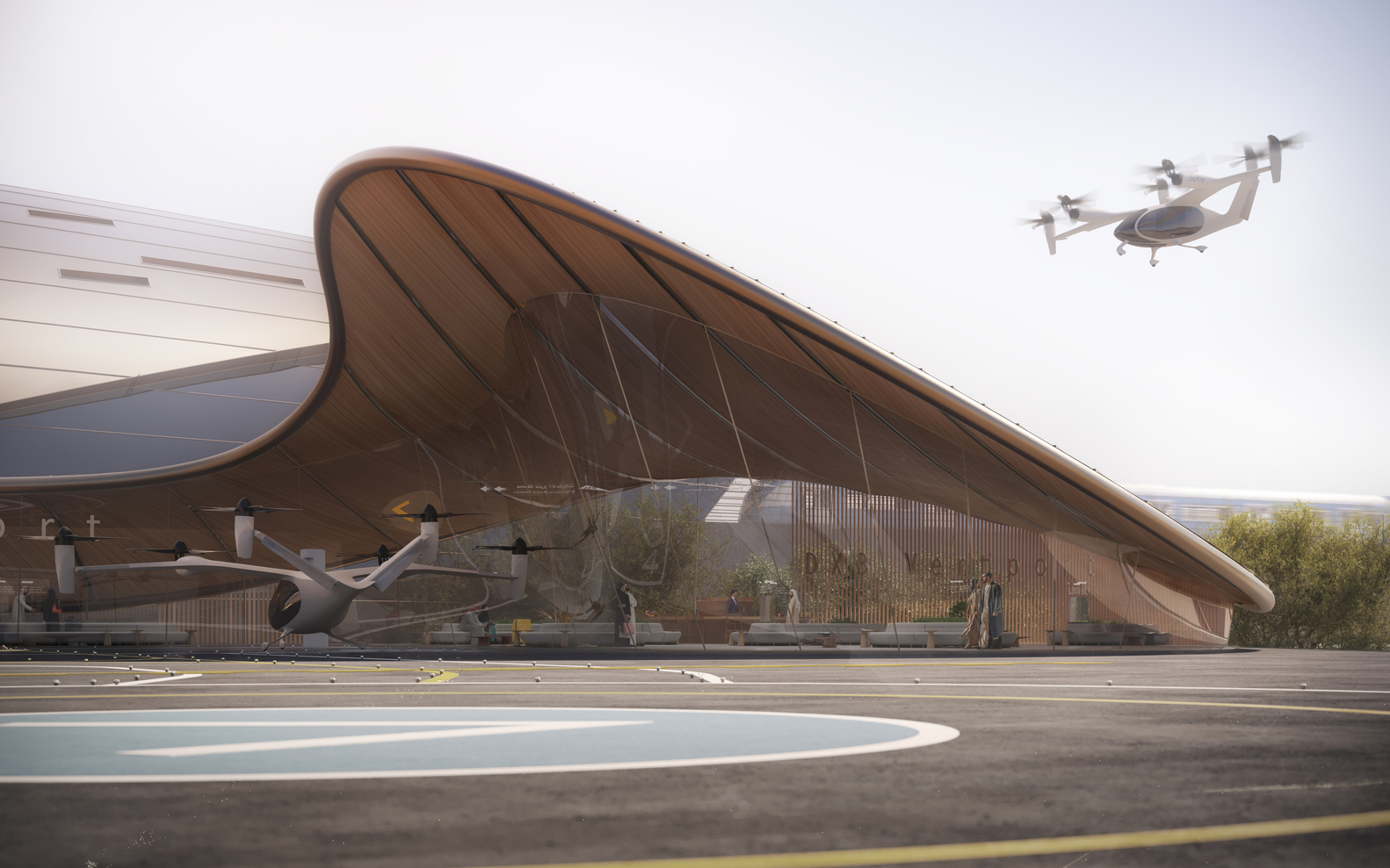 Foster + Partners diseña una terminal de vertipuerto en Dubái - Imagen 3 de 3
