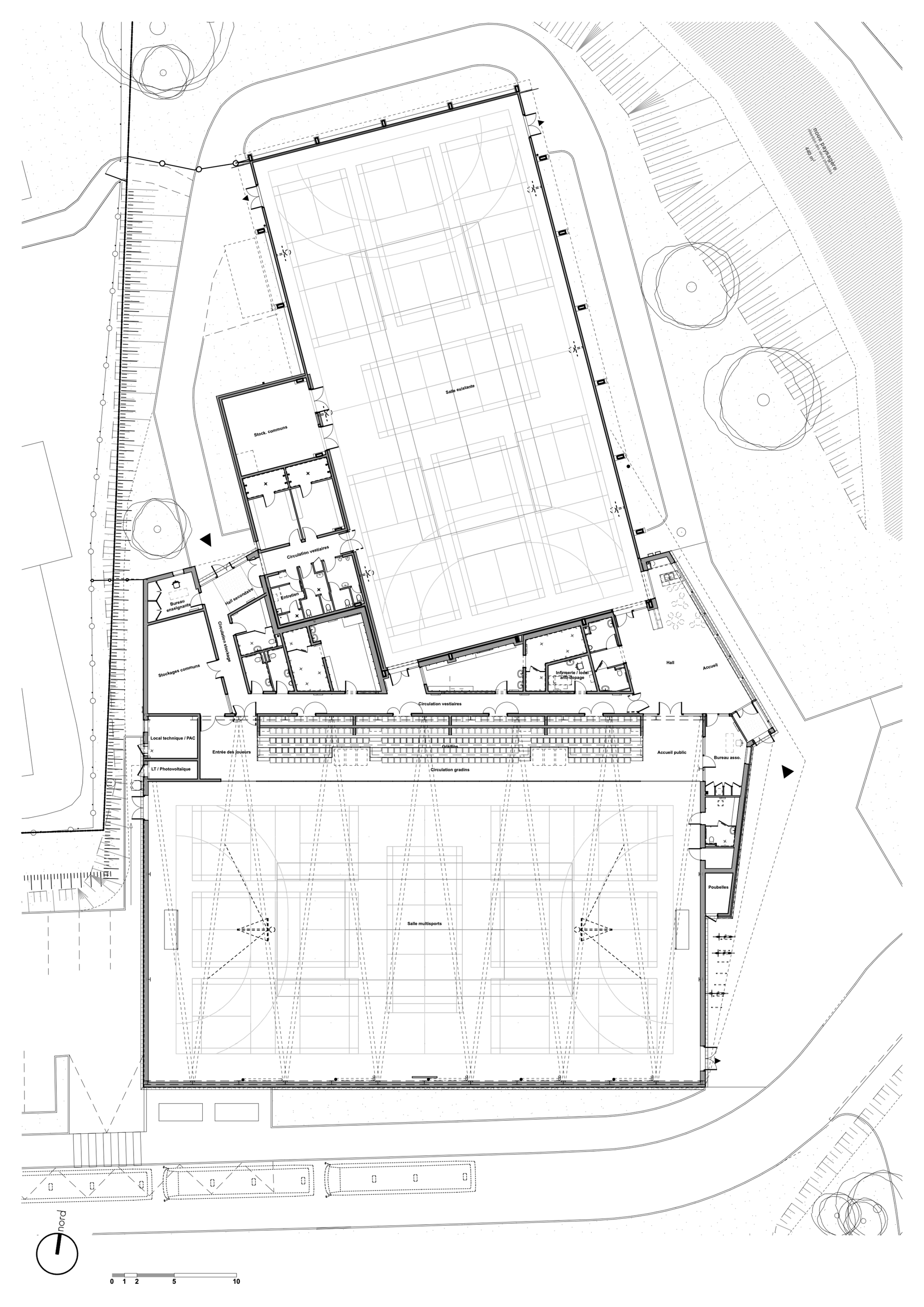 Gallery of Salle du Coum Sports Complex Renovation / ENO Architectes 40