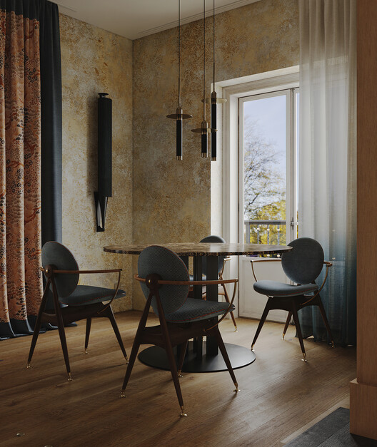 Radikal Klassisk / PUNTOFILIPINO - Interior Photography, Dining room, Table, Chair, Windows