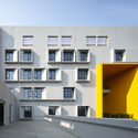 Swarnim International School / Abin Design Studio - Exterior Photography, Schools , Facade, Balcony, Lighting