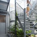 Off Plaza Building / L. McComber  - Exterior Photography, Office Buildings, Garden, Stairs, Facade, Handrail