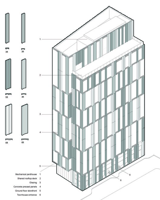  斯图亚特街 212 号住宅楼  / Höweler + Yoon Architecture + Sasaki - 12 的图像 13