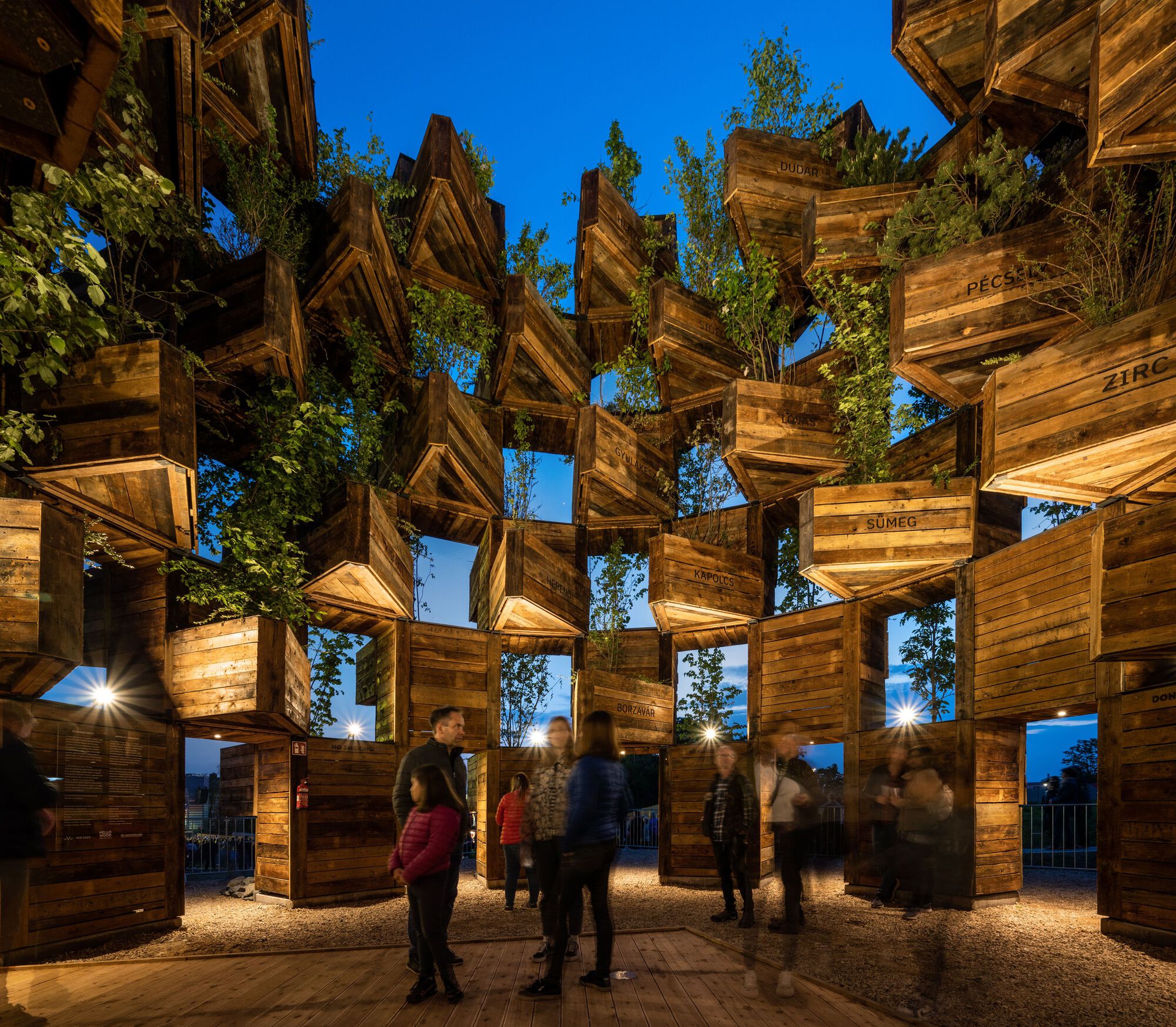 Gallery of Garden of Communities Pavilion / Hello Wood - 17