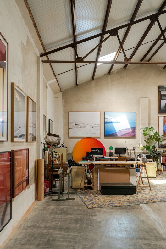 Eulalia. Elements for Industrial Recovery / BURR Studio - Interior Photography, Table, Lighting, Chair, Beam