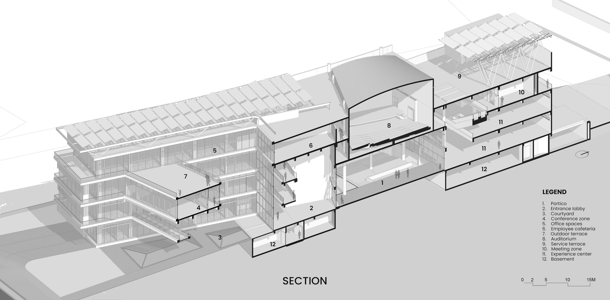 Poly Cam Building Layout Gallery of Polycab Experience Centre / FHD India - 22
