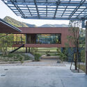 Domaine Kurodasho / TOFU Inc. - Exterior Photography, Facade, Beam, Windows, Courtyard