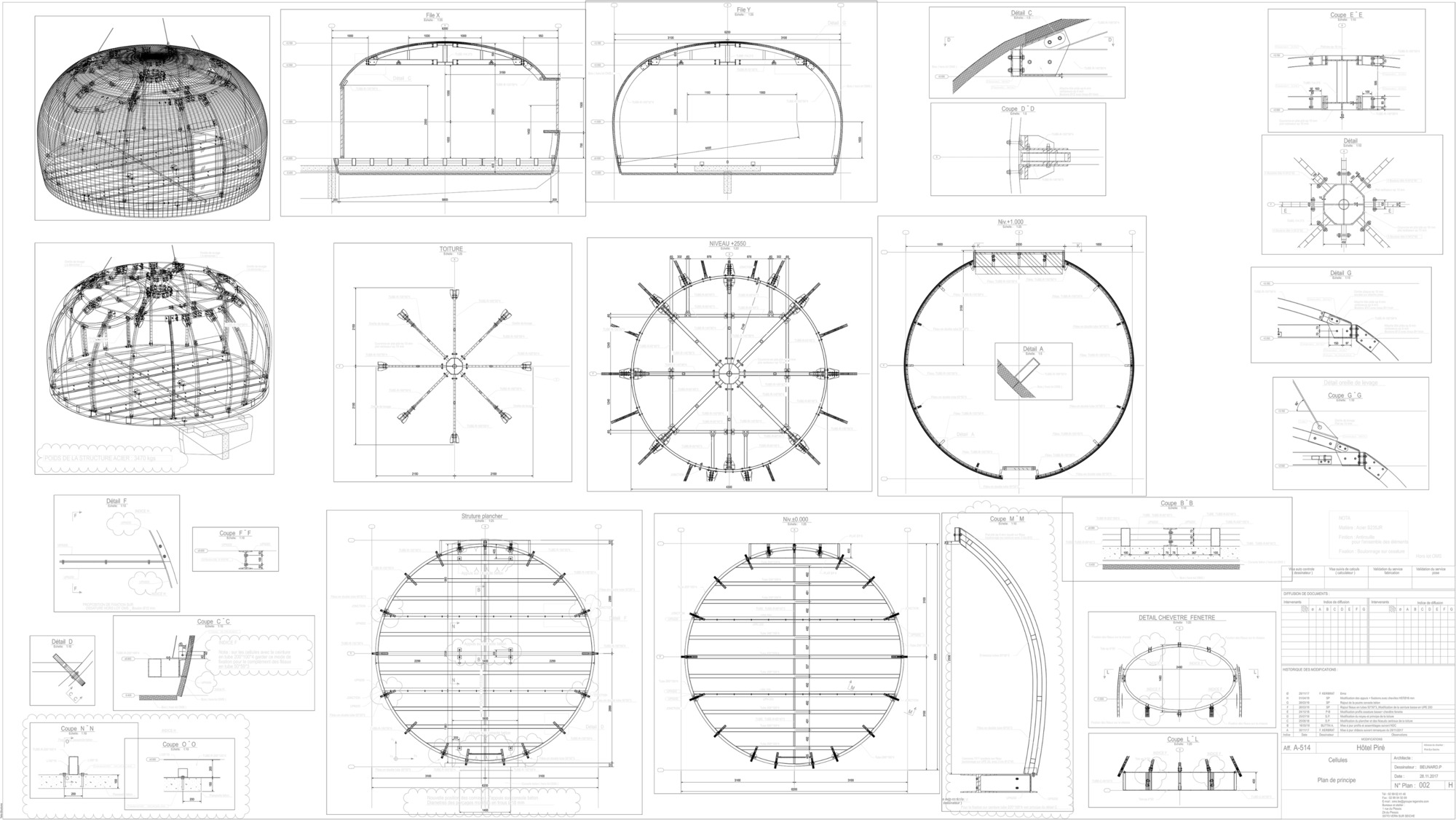 画廊 Château des Pères 酒店，金属巢穴是如何完成的？ 7