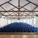 Theater and Cinema in Brea de Aragón / Radiz Arquitectura - Interior Photography, Cinema, Beam, Table, Chair