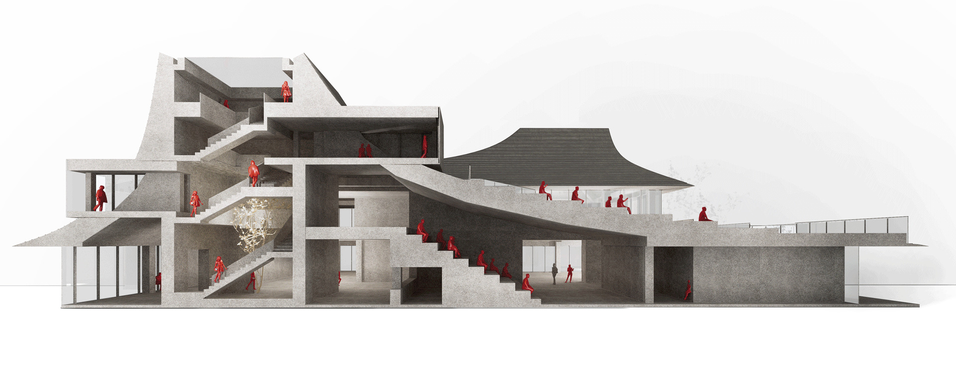 画廊 泊心域社区邻里中心 / line+建筑事务所 - 40