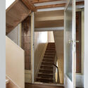 Co-Housing in a Townhouse / Atelier Tom Vanhee - Interior Photography, Stairs, Handrail, Beam