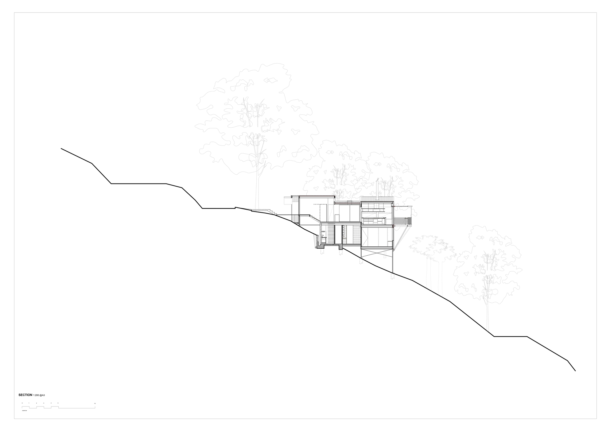 Section Tree In House Gallery of Tree House / Incidental Architecture - 15