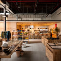 50 Norman Restaurant and Shop / Schemata Architects + Jo Nagasaka - Interior Photography, Store, Kitchen, Beam, Table