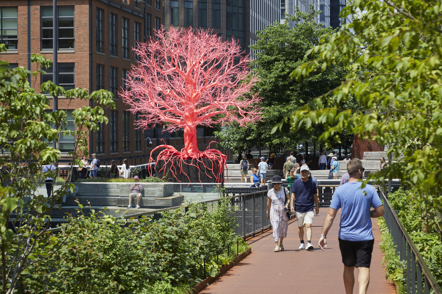 High Line Red Tree 画廊 纽约中城西区十年建设最新篇:高线公园与莫尼汉的连接桥 / SOM + JCFO - 10