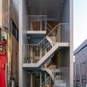 Pencil Building in Kumagaya / Ono Architect Office + Sigma Construction - Interior Photography, Stairs, Windows, Handrail