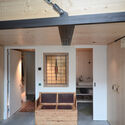 One-and-a-half-floor House	 / studio SAAM - Interior Photography, Loft, Kitchen, Beam, Table