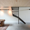 One-and-a-half-floor House	 / studio SAAM - Interior Photography, Loft, Stairs, Handrail