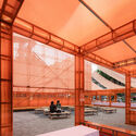 Dive In Summer Pavilion / UAO Design - Interior Photography, Market, Beam, Facade, Bench