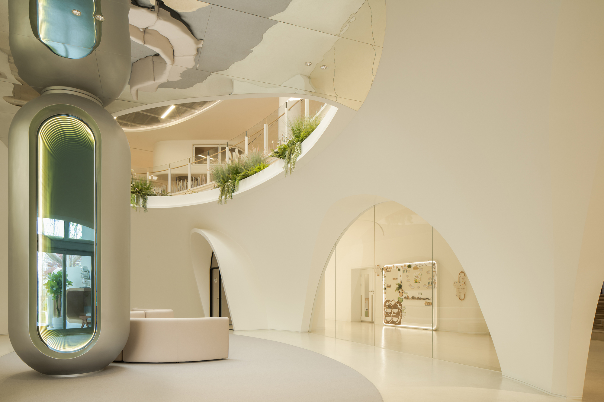 画廊 麓湖云朵幼儿园室内设计 / 天仝建筑 - 14