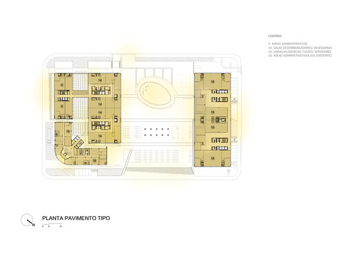 Complexo Trabalhista do TRT da 18ª Região / Atelier Daniel Corsi + Dani Hirano + Nishimura Estúdio de Arquitetura - Imagem 39 de 47