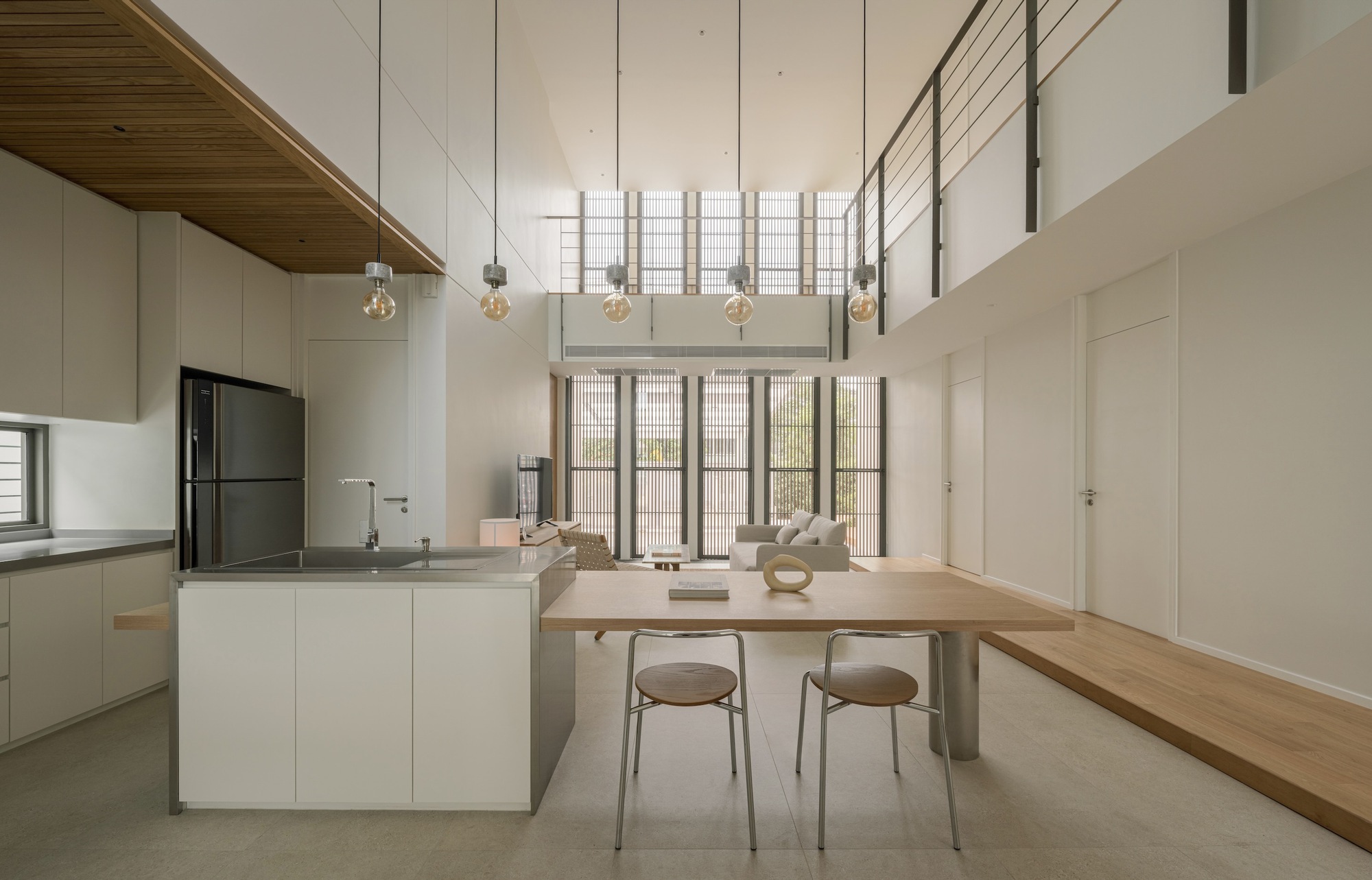 Image showcasing Gallery of 33 Open Homes With Multiple Stories Across a Vertical Open ...