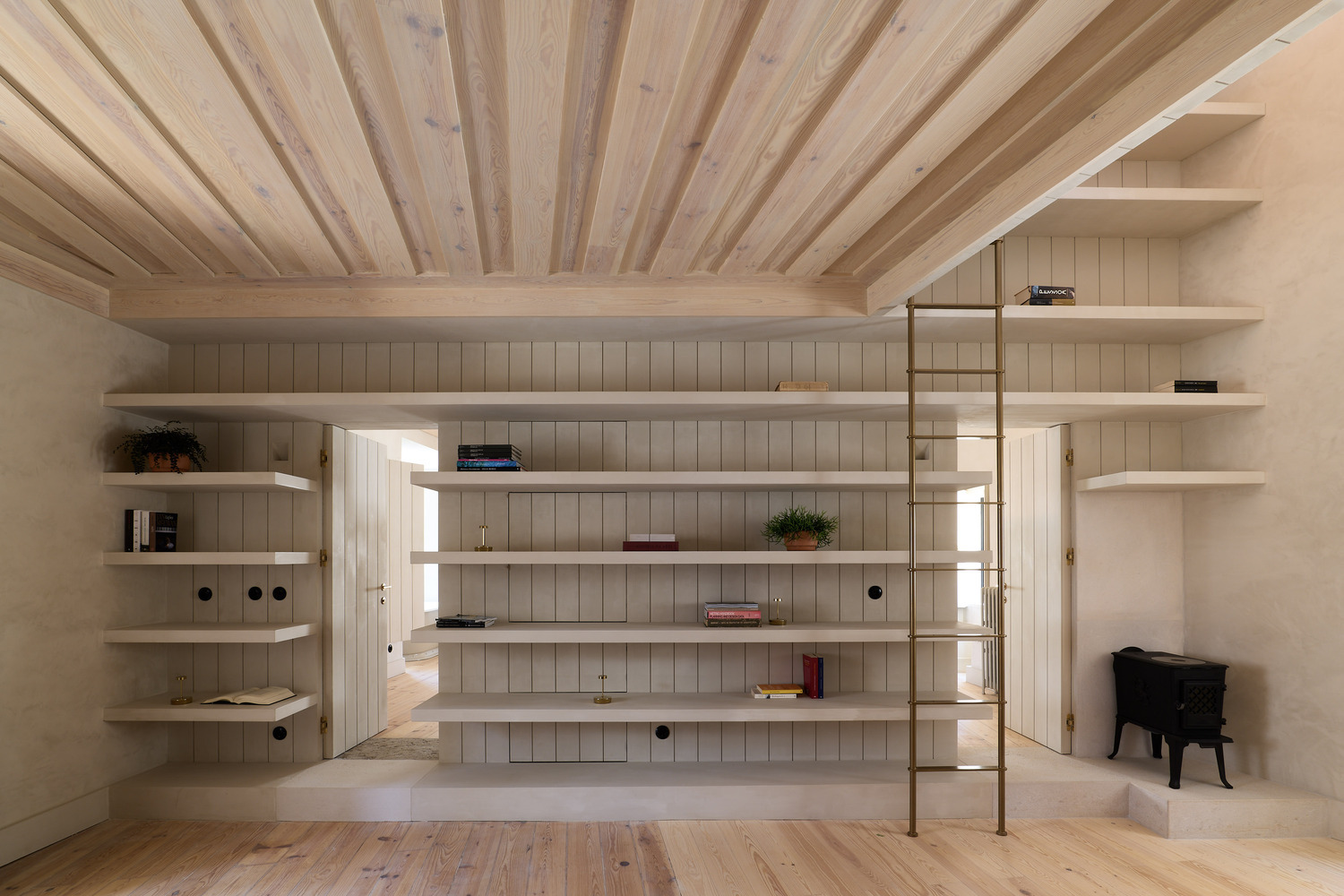 View of Gallery of How to Make the Most of Double-Height Ceilings in ...