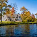 Casa A-Frame / Birdseye - Fotografía exterior, Casas, Jardín
