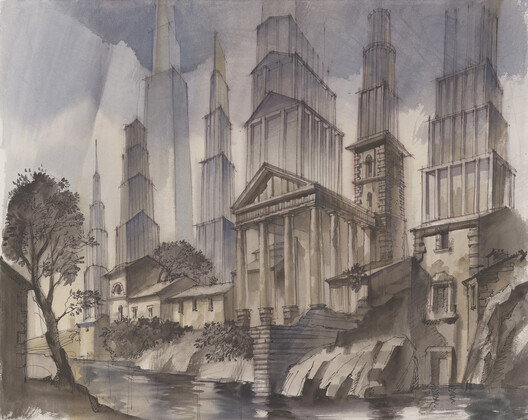 Imprint of the future. Architectural fantasy on the theme of “Veduta del Tempio di Ercole nella Città di Cora”, an etching by Piranesi