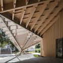 Centro de Bem-Estar KANEKA / Kengo Kuma & Associates + TAISEI DESIGN Planners Architects & Engineers - Fotografia de Interiores, Viga